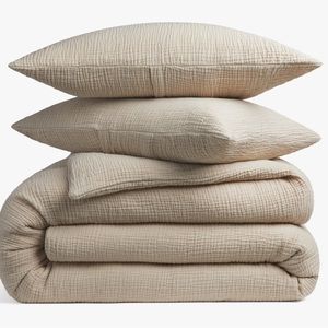 Parachute Cloud Cotton Duvet Cover Set in Natural